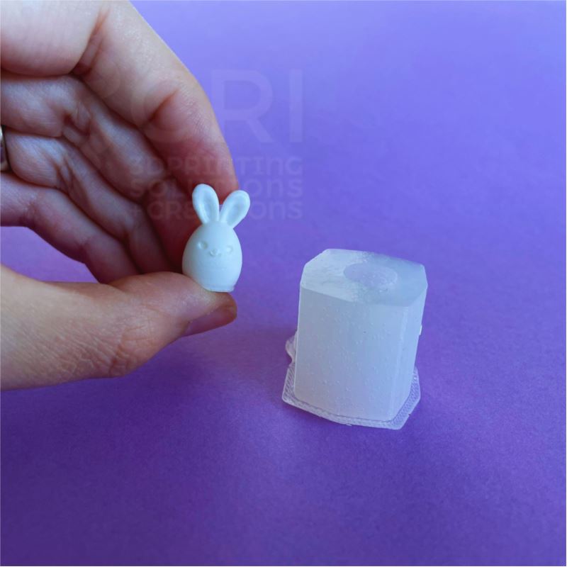 Stampo in silicone Coniglietto uovo in stampa 3d